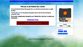 What Pinholeday.org website looked like in 2022 (3 years ago)