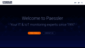What Paessler.com website looked like in 2022 (1 year ago)