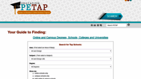 What Petap.org website looked like in 2022 (1 year ago)