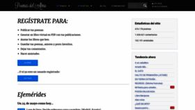 What Poemas-del-alma.com website looked like in 2022 (1 year ago)