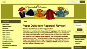 What Paperdollreview.com website looked like in 2022 (1 year ago)