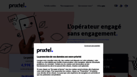 What Prixtel.com website looked like in 2022 (1 year ago)