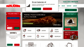 What Papajohns.com.tr website looked like in 2022 (1 year ago)