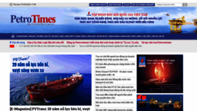 What Petrotimes.vn website looked like in 2022 (1 year ago)