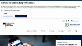 What Personalausweisportal.de website looked like in 2022 (1 year ago)