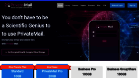 What Privatemail.com website looked like in 2022 (1 year ago)