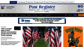 What Postregister.com website looked like in 2022 (1 year ago)