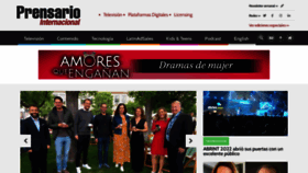 What Prensario.net website looked like in 2022 (1 year ago)