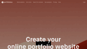 What Portfoliobox.net website looked like in 2022 (1 year ago)