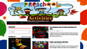 What Preschoolactivities.us website looked like in 2022 (1 year ago)