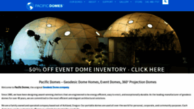 What Pacificdomes.com website looked like in 2022 (1 year ago)