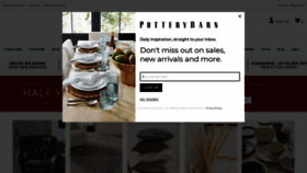 What Potterybarn.com.au website looked like in 2022 (1 year ago)