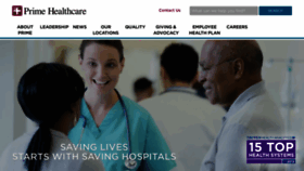 What Primehealthcare.com website looked like in 2022 (1 year ago)