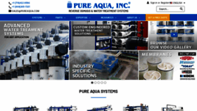 What Pureaqua.com website looked like in 2022 (1 year ago)