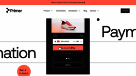 What Primer.io website looked like in 2022 (3 years ago)