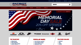 What Patriotoutfitters.com website looked like in 2022 (1 year ago)