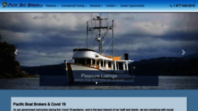What Pacificboatbrokers.com website looked like in 2022 (1 year ago)