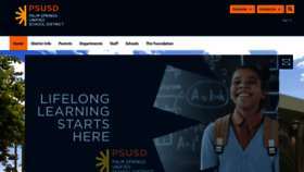 What Psusd.us website looked like in 2022 (1 year ago)