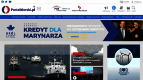 What Portalmorski.pl website looked like in 2022 (1 year ago)