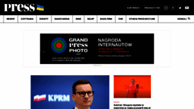 What Press.pl website looked like in 2022 (1 year ago)