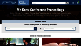 What Proceedings.com website looked like in 2022 (1 year ago)
