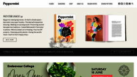 What Peppermintmag.com website looked like in 2022 (1 year ago)