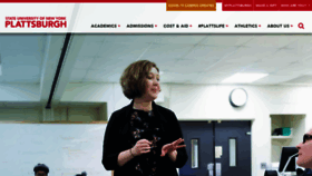 What Plattsburgh.edu website looked like in 2022 (1 year ago)