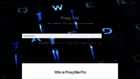 What Proxysite.pro website looked like in 2022 (1 year ago)
