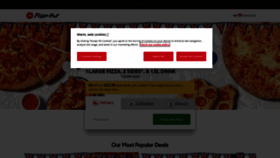 What Pizzahut.co.uk website looked like in 2022 (1 year ago)