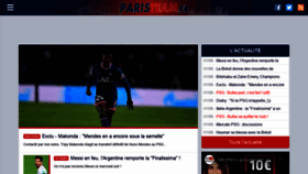 What Paristeam.fr website looked like in 2022 (4 years ago)