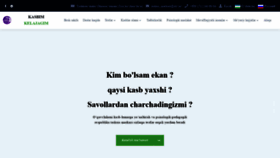 What Profnavigator.uz website looked like in 2022 (3 years ago)
