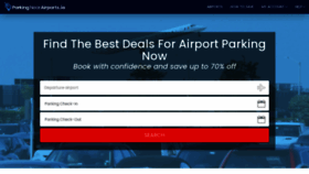 What Parkingnearairports.io website looked like in 2022 (1 year ago)