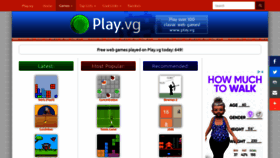 What Play.vg website looked like in 2022 (3 years ago)