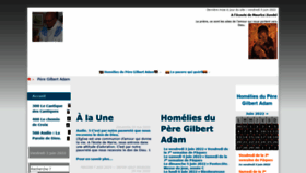 What Pere-gilbert-adam.org website looked like in 2022 (1 year ago)