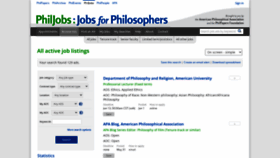 What Philjobs.org website looked like in 2022 (1 year ago)