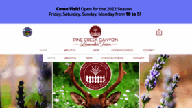 What Pinelavenderfarm.com website looked like in 2022 (1 year ago)