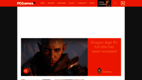 What Pcgamesn.com website looked like in 2022 (1 year ago)