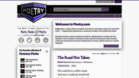 What Poetry.com website looked like in 2022 (1 year ago)