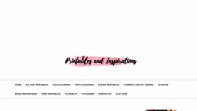 What Printablesandinspirations.com website looked like in 2022 (1 year ago)