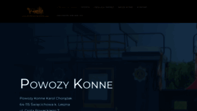 What Powozykonne.com website looked like in 2022 (1 year ago)