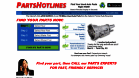 What Partshotlines.com website looked like in 2022 (3 years ago)