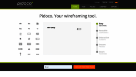 What Pidoco.com website looked like in 2022 (1 year ago)