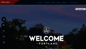 What Portlandmaine.gov website looked like in 2022 (1 year ago)