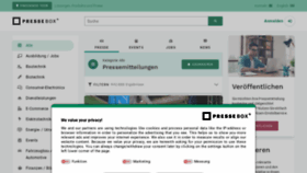 What Pressebox.de website looked like in 2022 (1 year ago)