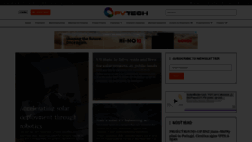What Pv-tech.org website looked like in 2022 (3 years ago)