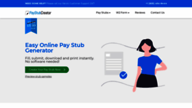 What Paystubcreator.net website looked like in 2022 (1 year ago)