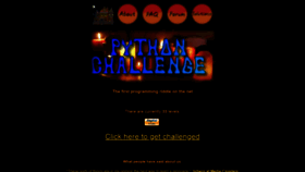 What Pythonchallenge.com website looked like in 2022 (1 year ago)