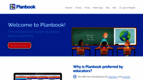 What Planbook.com website looked like in 2022 (1 year ago)