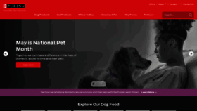 What Purina.com website looked like in 2022 (1 year ago)
