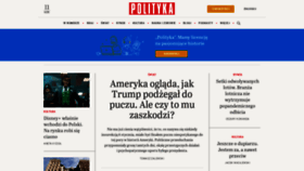 What Polityka.pl website looked like in 2022 (1 year ago)